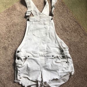 White guess overalls